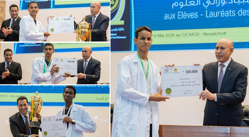 Cérémonie de remise du Prix du Président de la République pour les sciences